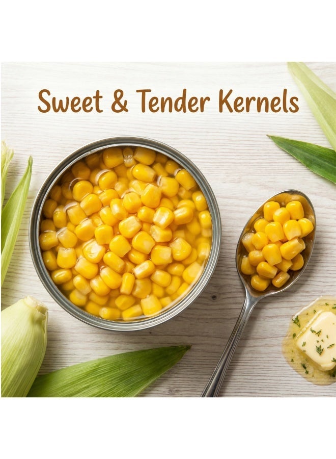 Aqua Premium Sweet Corn 400g – Canned Sweetcorn Kernels, 100% Natural, No Preservatives, Ready to Eat, Non-GMO, Vegan – Perfect for Salads, Soups, Pasta & Everyday Cooking - Image 3